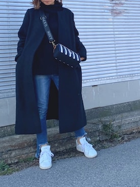 「KBF（ケイビーエフ）のアイテム（その他アウター）」を使った、Haru☆さん（レディース・153cm）の冬コーディネート