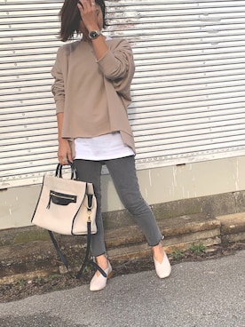 「アントマリーズ」｜「アイテム（スウェット）」を使った、Haru☆さん（レディース・153cm）の冬コーディネート