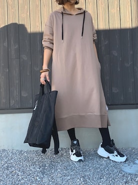 「kipling（キプリング）のアイテム」を使った、Haru☆さん（レディース・153cm）の冬コーディネート