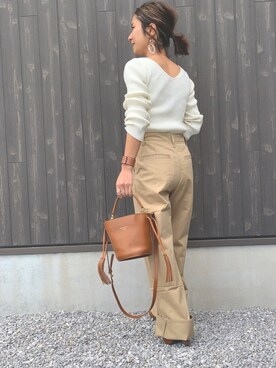 「Levi's（リーバイス）のアイテム（チノパンツ）」を使った、Haru☆さん（レディース・153cm）の春コーディネート