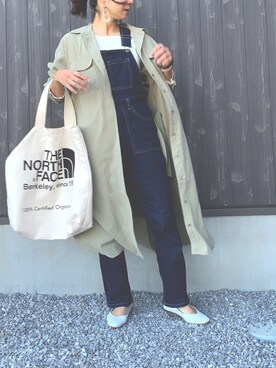 「BEAUTY&YOUTH UNITED ARROWS（ビューティーアンドユースユナイテッドアローズ）のBY∴ Vカットスクエアトゥフラットシューズ 1.0◆（パンプス）」を使った、Haru☆さん（レディース・153cm）の春コーディネート