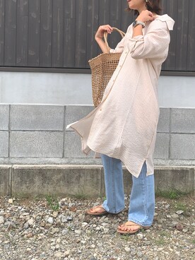 「TKEES（ティキーズ）の＜TKEES（ティキーズ）＞ トング サンダル◆（サンダル）」を使った、Haru☆さん（レディース・153cm）の春コーディネート