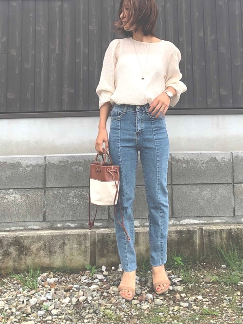 Haru☆さんのシャツ/ブラウス「ワッシャーブラウス◆(SLOBE IENA|スローブイエナ)」を使ったコーディネート