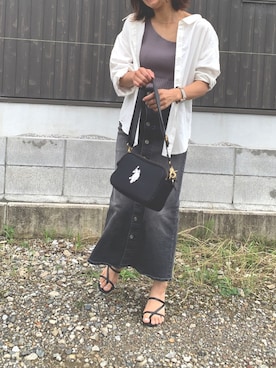 「GRL（グレイル）のアイテム（リング）」を使った、Haru☆さん（レディース・153cm）の夏コーディネート