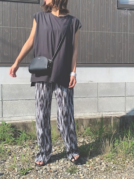 「CORNERS（コーナーズ）のアイテム（パンツ）」を使った、Haru☆さん（レディース・153cm）の夏コーディネート