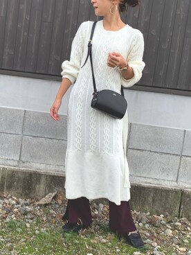 「ミーア」｜「アイテム（アクセサリー）」を使った、Haru☆さん（レディース・153cm）の秋コーディネート