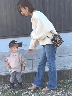 「devirock（デビロック）のアイテム（パーカー）」を使った、Haru☆さん（レディース・153cm）の秋コーディネート