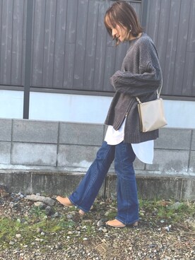 「Bou Jeloud（ブージュルード）のアイテム」を使った、Haru☆さん（レディース・153cm）の秋コーディネート