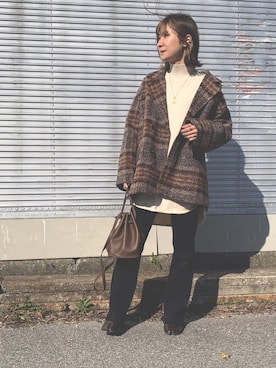 「GRL（グレイル）のアイテム（リング）」を使った、Haru☆さん（レディース・153cm）の秋コーディネート