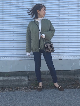 「GRL（グレイル）のアイテム（リング）」を使った、Haru☆さん（レディース・153cm）の秋コーディネート