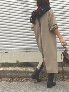 「GRL（グレイル）のアイテム（リング）」を使った、Haru☆さん（レディース・153cm）の秋コーディネート