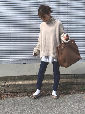 「ジェギンス」｜Haru☆さん（レディース・153cm）の秋コーディネート