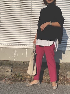 「GRL（グレイル）のアイテム（リング）」を使った、Haru☆さん（レディース・153cm）の秋コーディネート