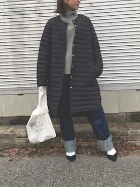 「ancloset」｜「アイテム（ジャケット/アウター）」を使った、Haru☆さん（レディース・153cm）の冬コーディネート