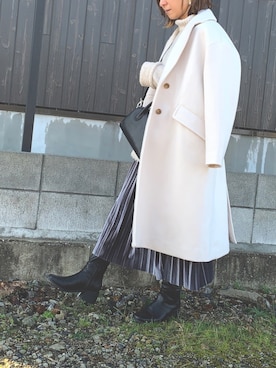 「AMERICAN HOLIC（アメリカンホリック）のアイテム（その他アウター）」を使った、Haru☆さん（レディース・153cm）の冬コーディネート