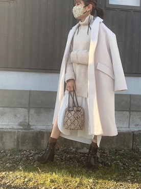 「AMERICAN HOLIC（アメリカンホリック）のアイテム（その他アウター）」を使った、Haru☆さん（レディース・153cm）の冬コーディネート