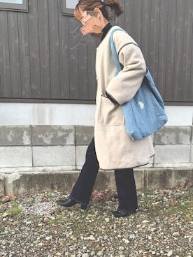 「RETRO GIRL（レトロガール）のアイテム（その他アウター）」を使った、Haru☆さん（レディース・153cm）の冬コーディネート