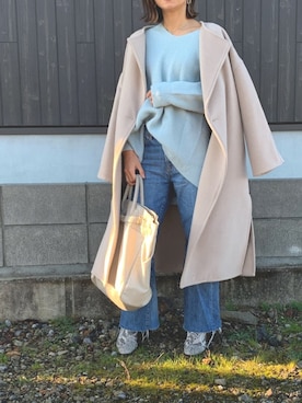 「NOLLEY’S Sophi（ノーリーズソフィ）のアイテム」を使った、Haru☆さん（レディース・153cm）の冬コーディネート