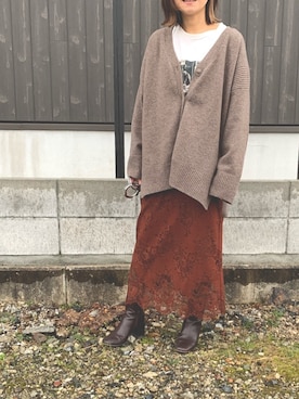 「Simplicite（サンプリシテ）のアイテム」を使った、Haru☆さん（レディース・153cm）の冬コーディネート