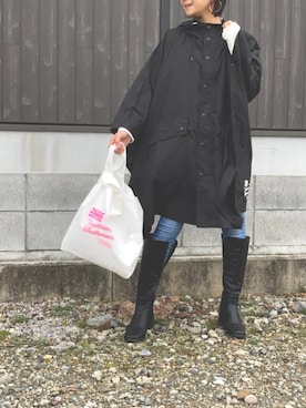 「Traditional Weatherwear（トラディショナルウェザーウェア）のMARCHE BAG MINI（トートバッグ）」を使った、Haru☆さん（レディース・153cm）の春コーディネート