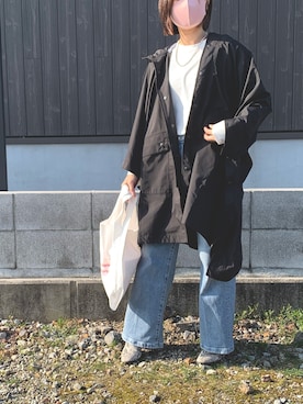 「something_jean」｜「アイテム（その他アウター）」を使った、Haru☆さん（レディース・153cm）の春コーディネート