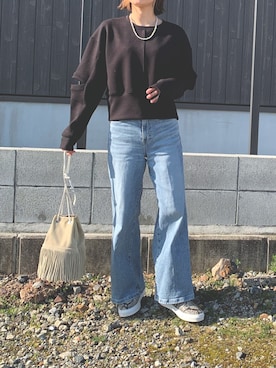「something_jean」｜「アイテム（スリッポン）」を使った、Haru☆さん（レディース・153cm）の春コーディネート
