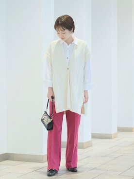 清水さん（レディース・162cm）の秋コーディネート