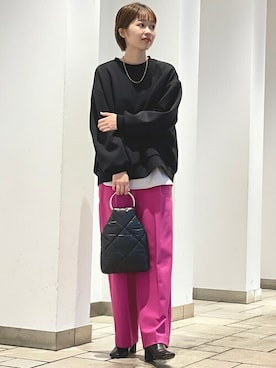 清水さん（レディース・162cm）の冬コーディネート