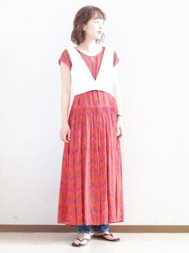 清水さん(レディース・162cm)の夏コーディネート