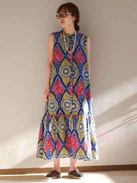 「SHIPS（シップス）のアイテム（アクセサリー）」を使った、清水さん（レディース・162cm）の夏コーディネート