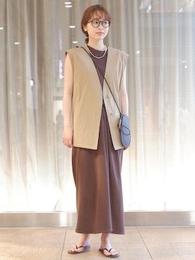 清水さん（レディース・162cm）の夏コーディネート