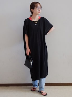 清水さん（レディース・162cm）の夏コーディネート