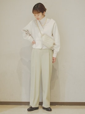 「SHIPS（シップス）のアイテム（アクセサリー）」を使った、清水さん（レディース・162cm）の冬コーディネート