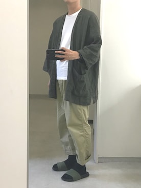 「MARGARET HOWEEL」｜おっちーさん（メンズ・168cm）の夏コーディネート