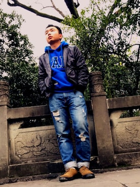 「MET（メット）のアイテム」を使った、仍然以在失眠夜夜夜さん（メンズ・168cm）の冬コーディネート