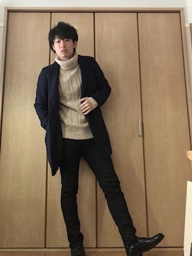 「SHIPS JET BLUE（シップスジェットブルー）のアイテム（その他シューズ）」を使った、九州男児：0001号さん（メンズ・176cm）の冬コーディネート