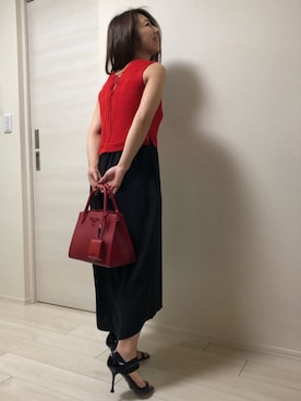 「プラダ」｜「アイテム（ワンピース/ドレス）」を使った、YOTANさん（レディース・152cm）の冬コーディネート