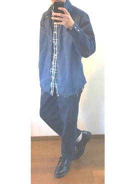 「ドクターマーチン」｜「アイテム（ノーカラージャケット）」を使った、Bo-chanさん（メンズ・174cm）の春コーディネート