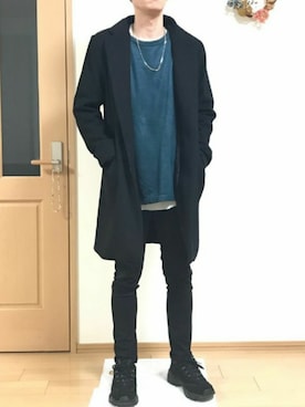 「2018マイベストコーデ」｜「アイテム（スウェット）」を使った、ナットさん（メンズ・175cm）の冬コーディネート
