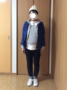 「PAR ICI（パーリッシィ）のアイテム（マウンテンパーカー）」を使った、やんさん（レディース・154cm）の冬コーディネート