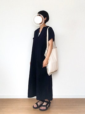 「AMSTERDAM（アムステルダム）のアイテム」を使った、やんさん（レディース・155cm）の夏コーディネート