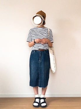 「AMSTERDAM（アムステルダム）のアイテム」を使った、やんさん（レディース・155cm）の夏コーディネート