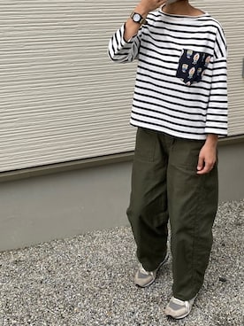 「BERTUCCI（ベルトゥッチ）のアイテム」を使った、やんさん（レディース・154cm）の秋コーディネート