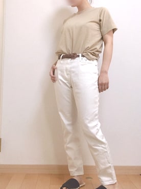 「AFRICA TARO（アフリカタロウ）のアイテム」を使った、みさみささん（レディース・158cm）の夏コーディネート