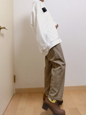 「CAMP7」｜「アイテム（パンプス）」を使った、みさみささん（レディース・158cm）の秋コーディネート