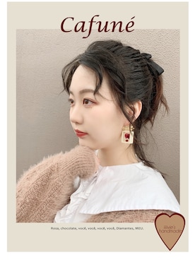 「アイテム（ピアス（両耳用））」を使った、IIIVIEさん（レディース・162cm・20代）の冬コーディネート