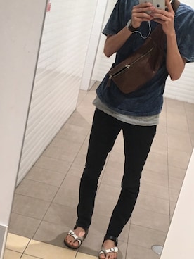 「アイテム（チノパンツ）」を使った、ほまれさん（メンズ・181cm・20代）の夏コーディネート