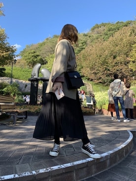 「レギンスコーデ」｜「アイテム（ジャケット/アウター）」を使った、ア ミさん（レディース・156cm）の冬コーディネート