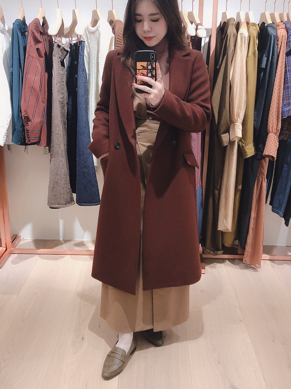 PUBLIC TOKYO カシミヤ混チェスターウールコート