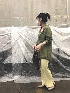 「YAHKI（ヤーキ）のアイテム」を使った、megumiさん（レディース・154cm）の春コーディネート